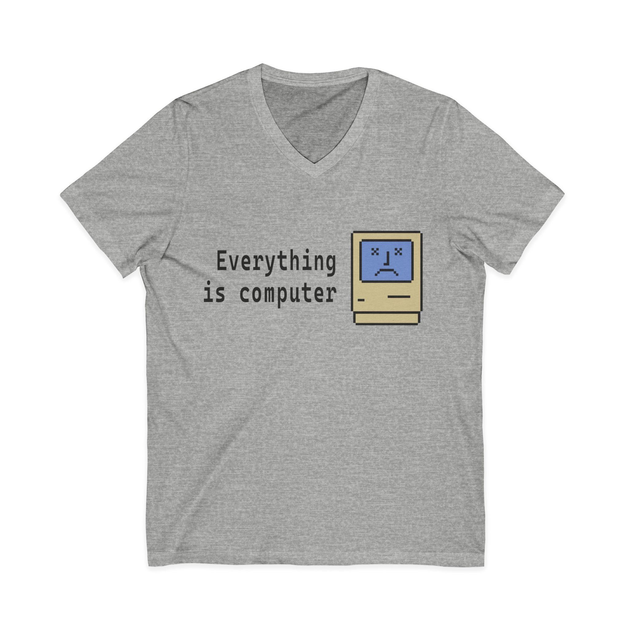 Everything Is Computer V-Neck Tee