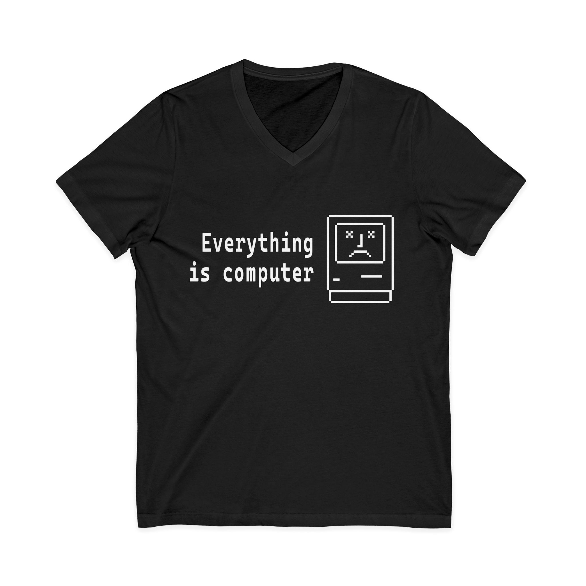 Everything Is Computer V-Neck Tee