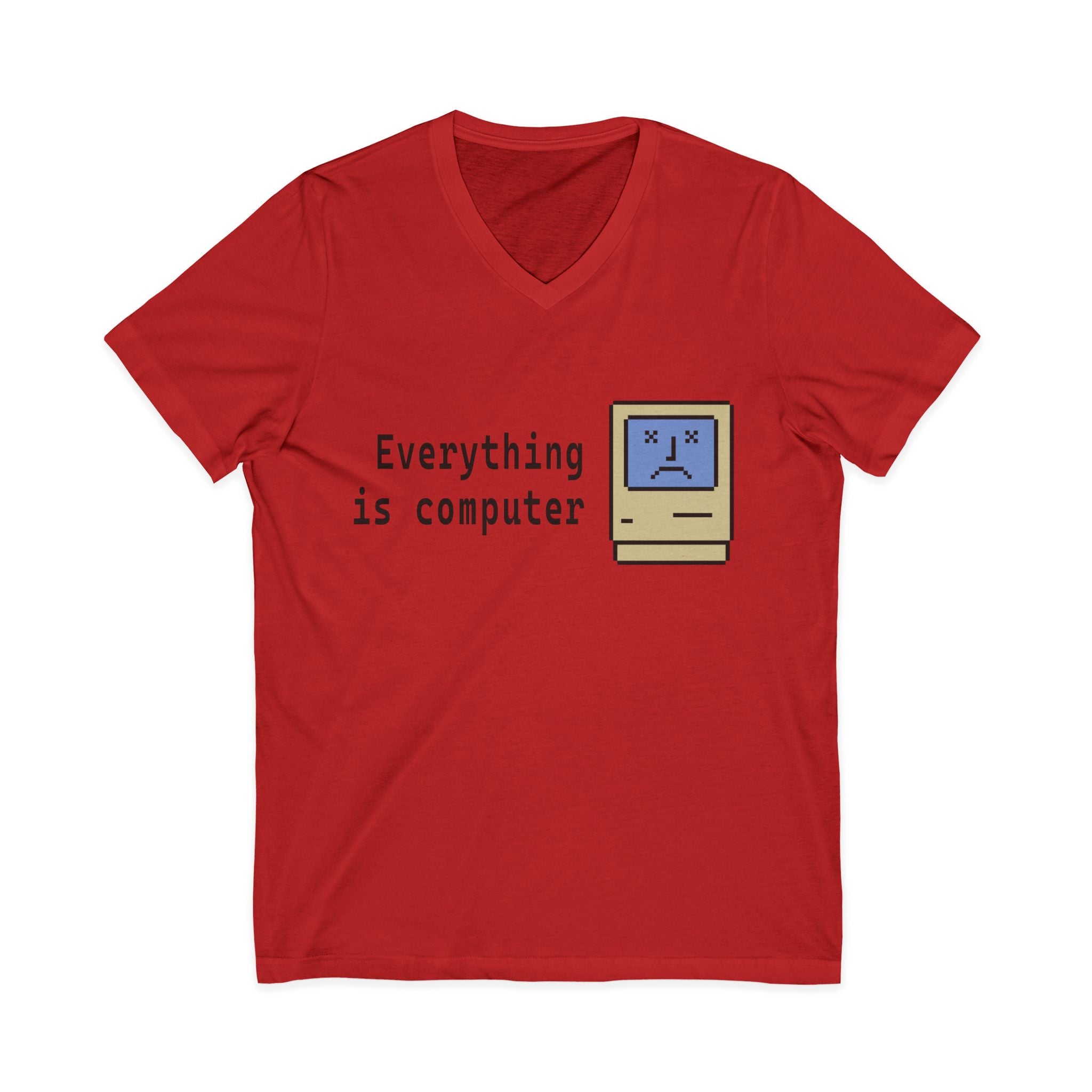 Everything Is Computer V-Neck Tee