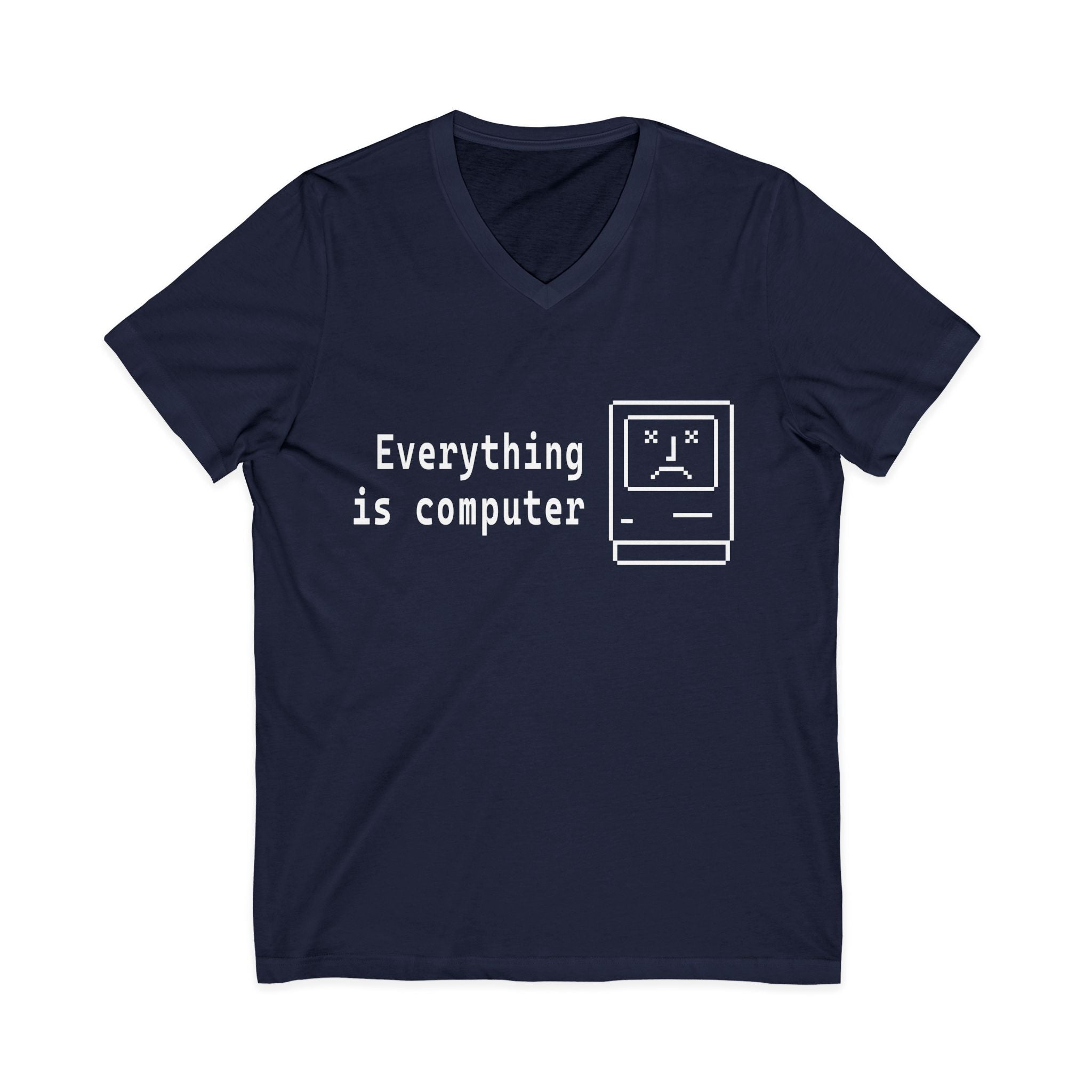 Everything Is Computer V-Neck Tee