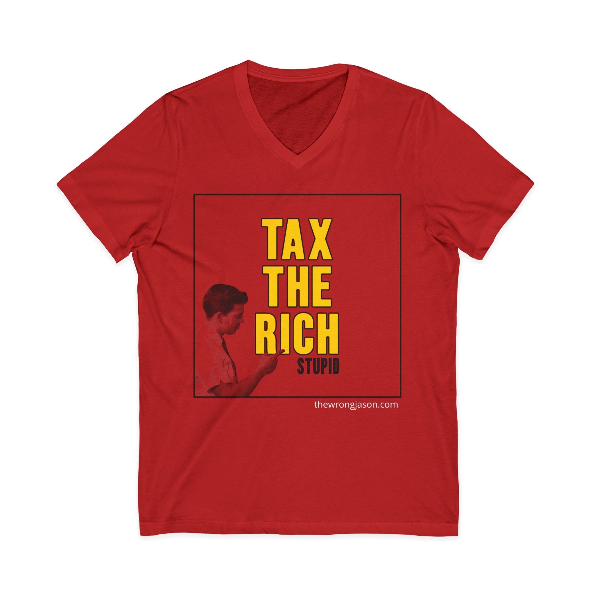 Tax The Rich V-Neck Tee