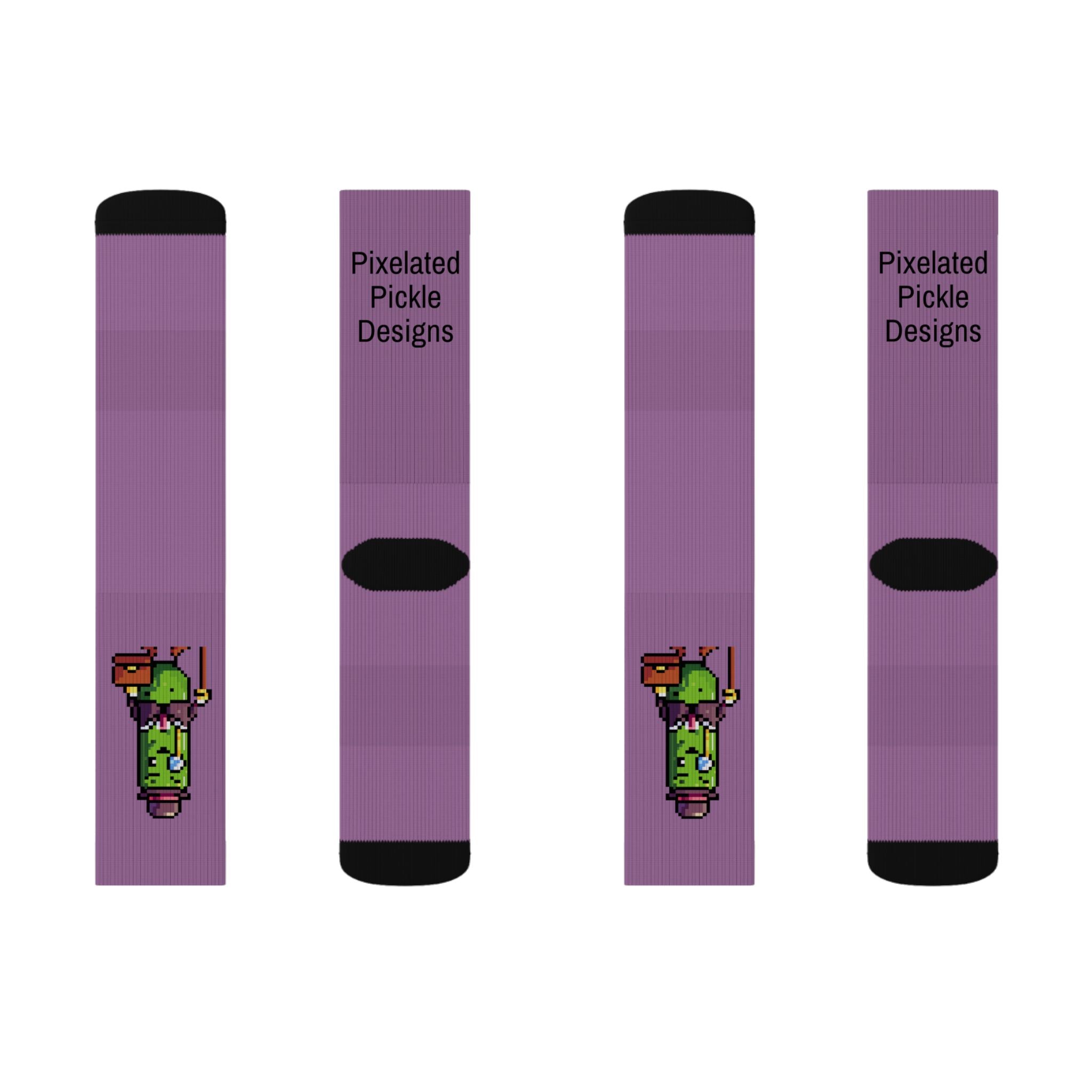 Pixelated Pickle Socks!