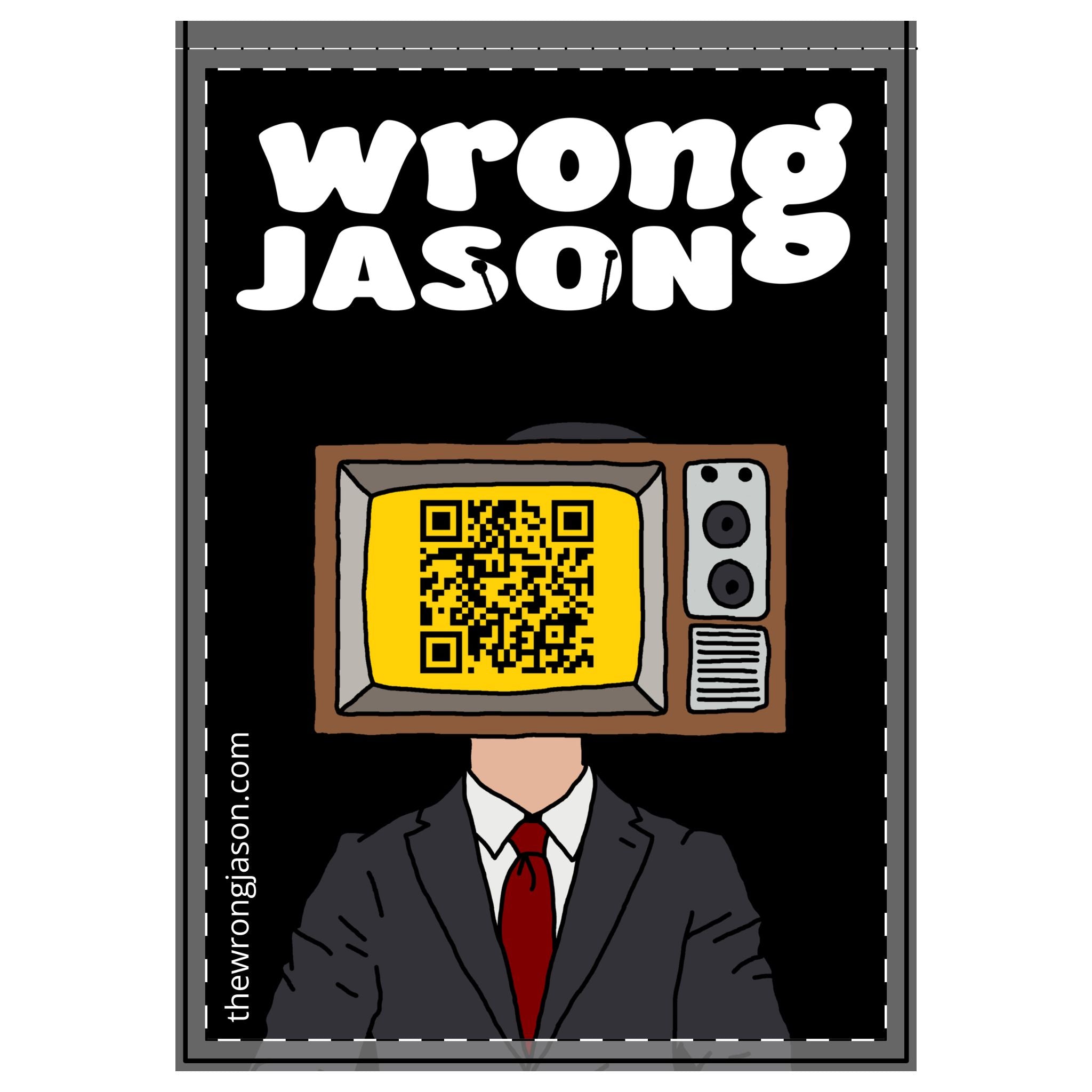 Wrong Jason TV Head Outdoor Flag