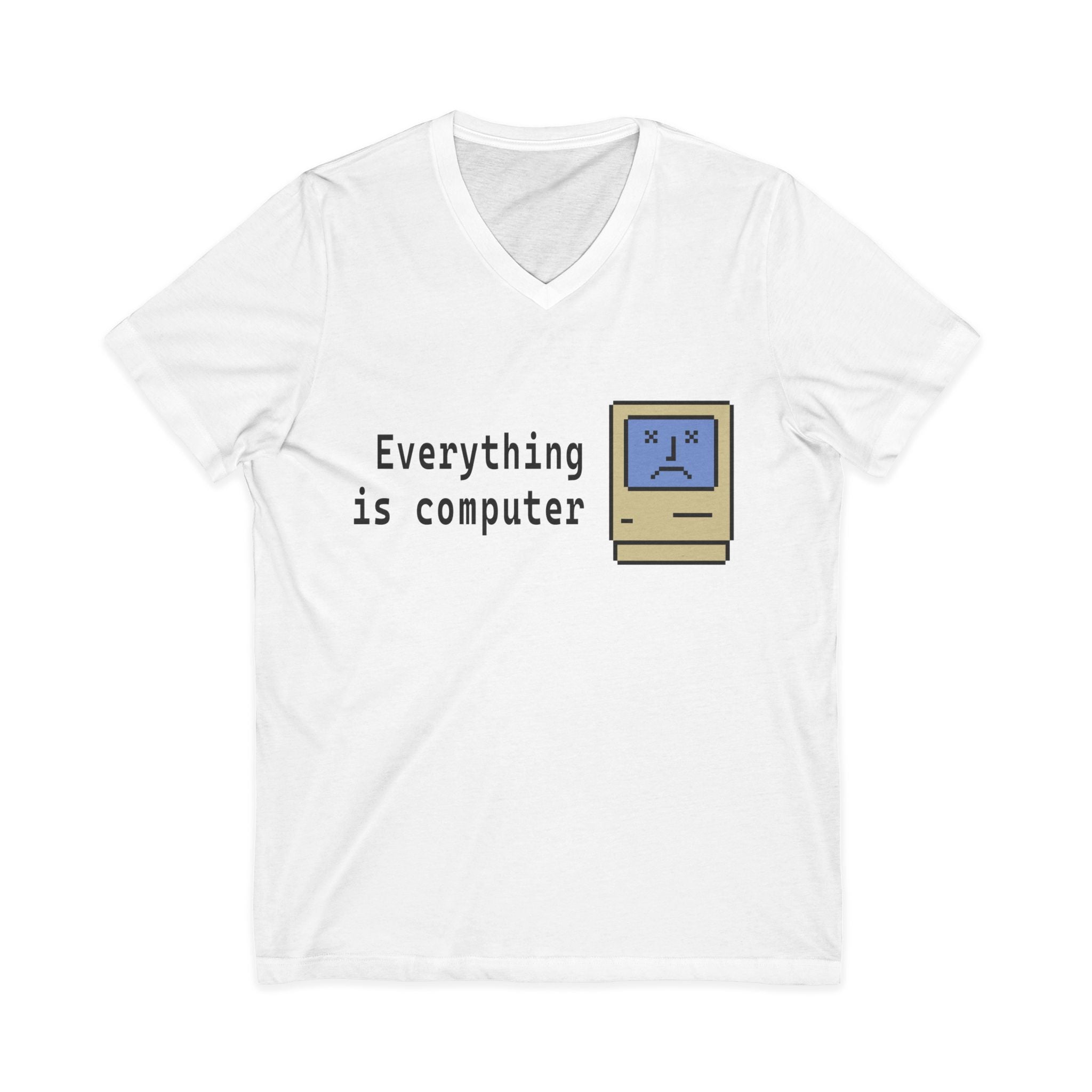 Everything Is Computer V-Neck Tee