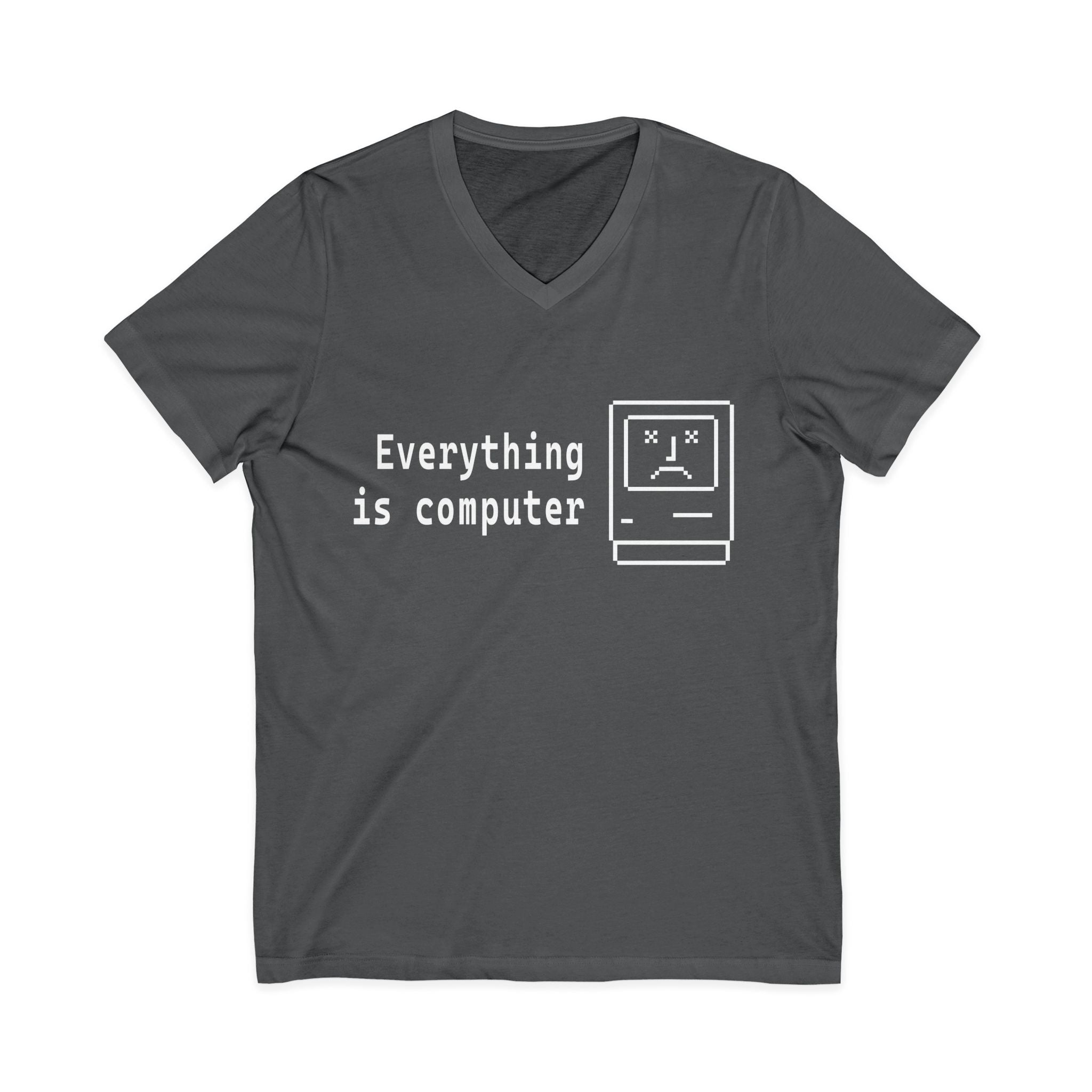 Everything Is Computer V-Neck Tee
