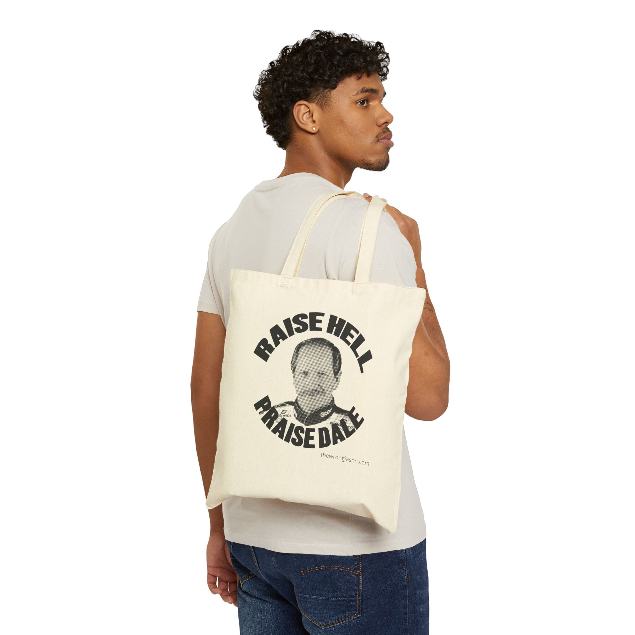 Raise Hell Praise Dale Canvas Tote Bag